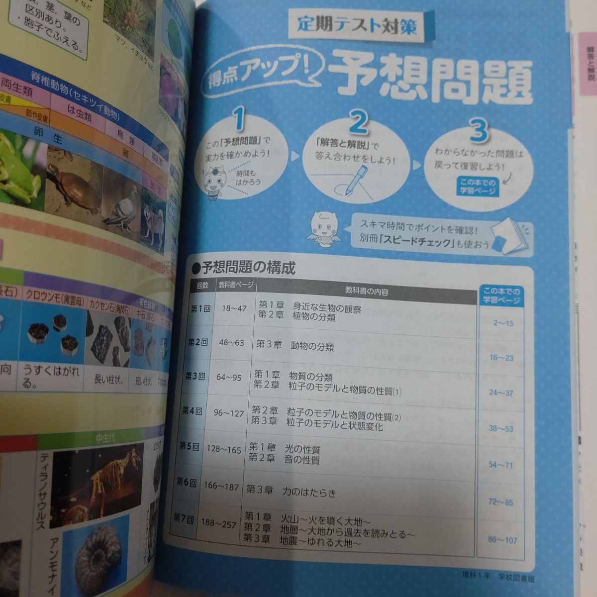 中学教科書ワーク 理科 1年 学校図書版 (オールカラー付録付き)