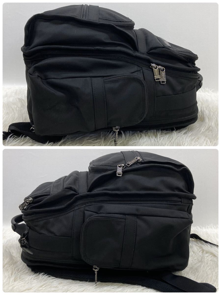 1円 【美品】 TUMI トゥミ リュック バックパック ビジネスバッグ 263578D4 メンズ A4収納 ブラック 多収納 PC T-Pass 軽量 ブリーフパック_画像10