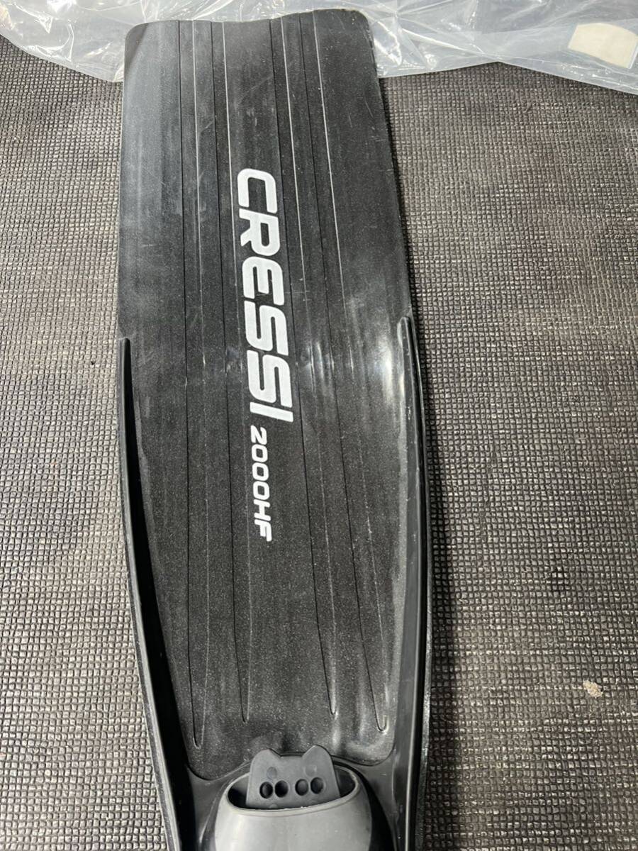 cressi 2000HF クレッシー2000HF ダイビング　フィン　足ヒレ　素潜り　Mサイズ_画像2