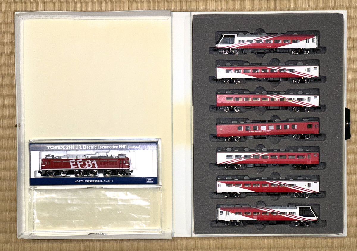 KATO 10-306 JRスーパーエクスプレスレインボー ＋ TOMIX EF81交直流形電気機関車（レインボーカラー）セット　Nゲージ 鉄道模型 関水金属_画像5