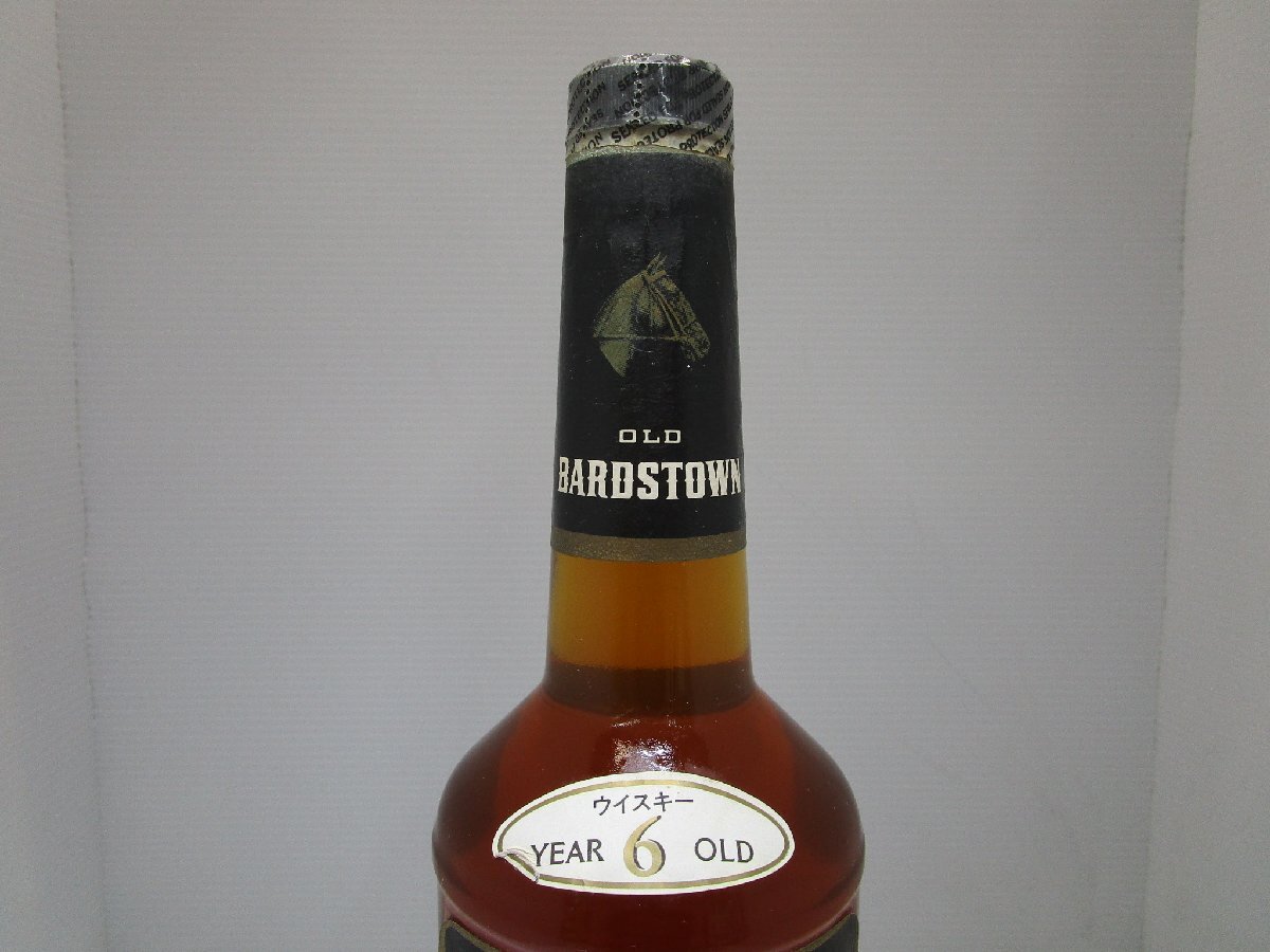 オールドバーズタウン 6年 750ml 43% OLD BARDSTOWN ケンタッキー バーボンウイスキー 未開栓 古酒 箱付き /B36805の画像3