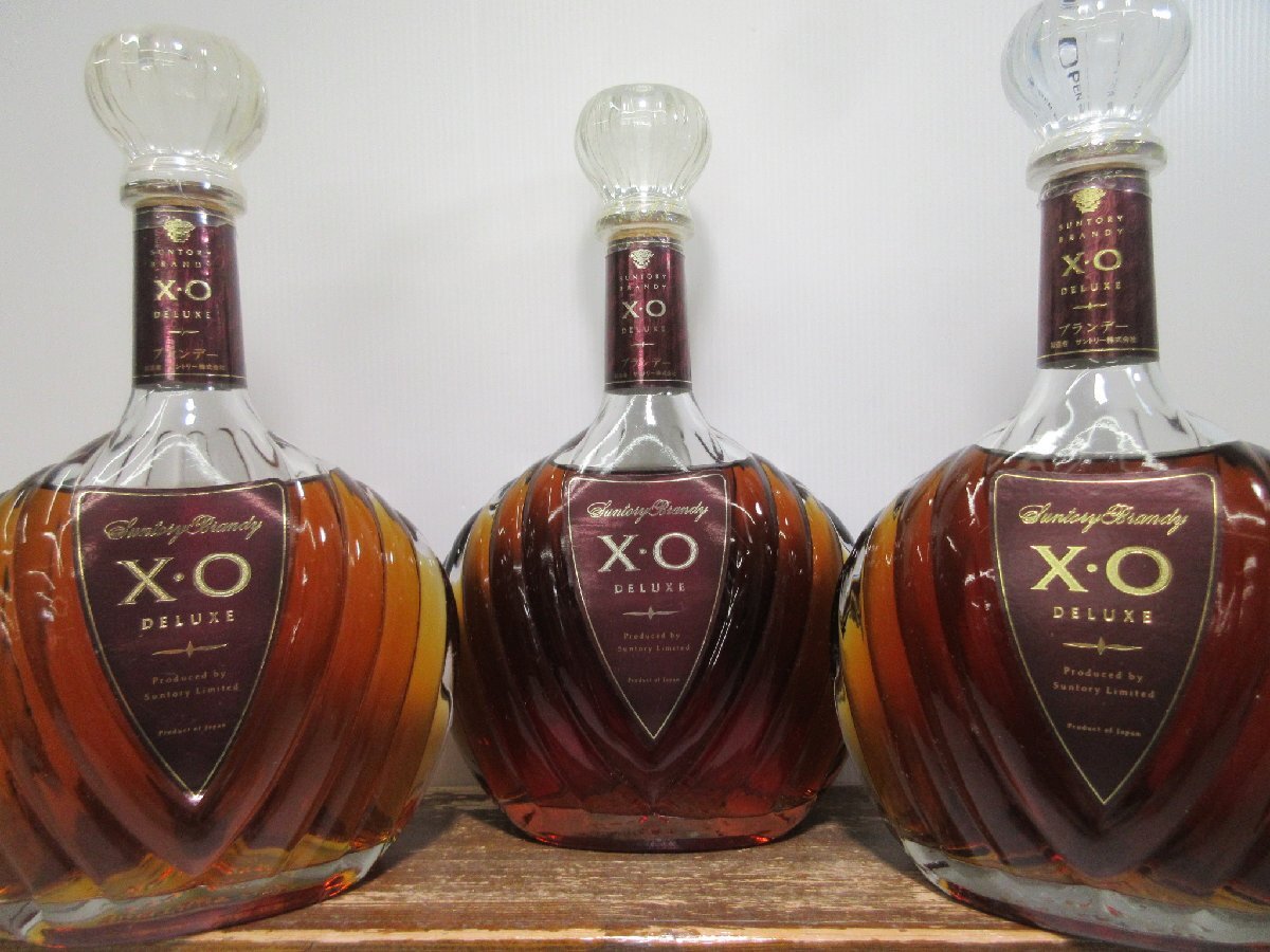 5 pcs set Suntory XO Deluxe SUNTORY DELUXE 700ml 40% domestic production brandy not yet . plug old sake together shipping destination Hiroshima prefecture limitation 1 jpy start /5-7-5