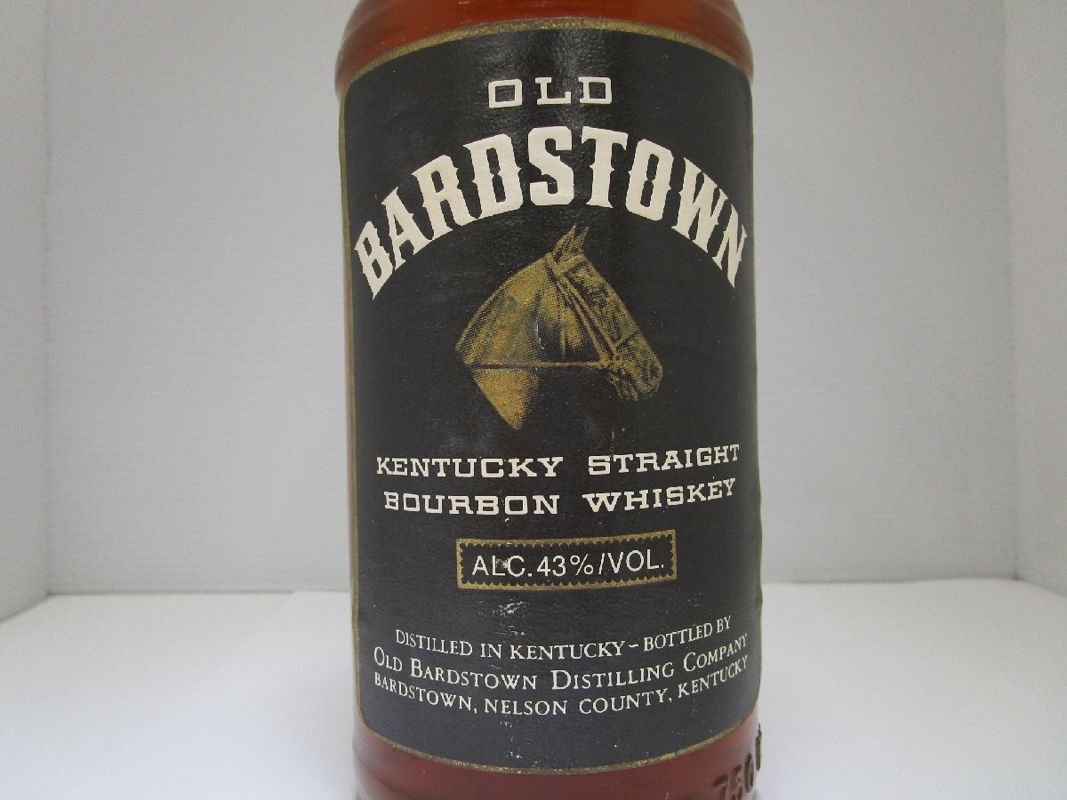 オールドバーズタウン 6年 750ml 43% OLD BARDSTOWN ケンタッキー バーボンウイスキー 未開栓 古酒 箱付き /B36805の画像2