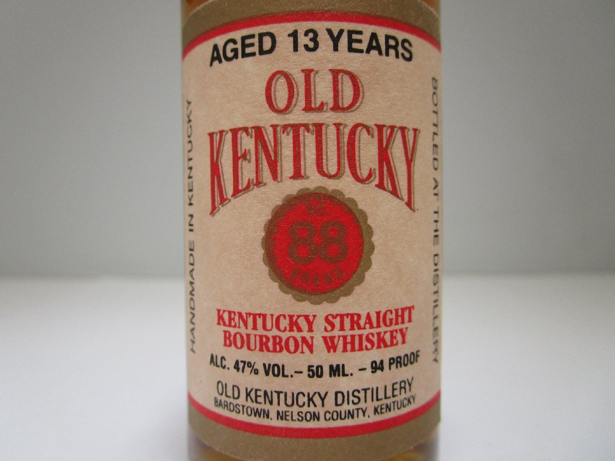 オールド ケンタッキー 13年 ミニボトル 50ml 47% OLD KENTUCKY バーボンウイスキー 未開栓 古酒 /A39805_画像2