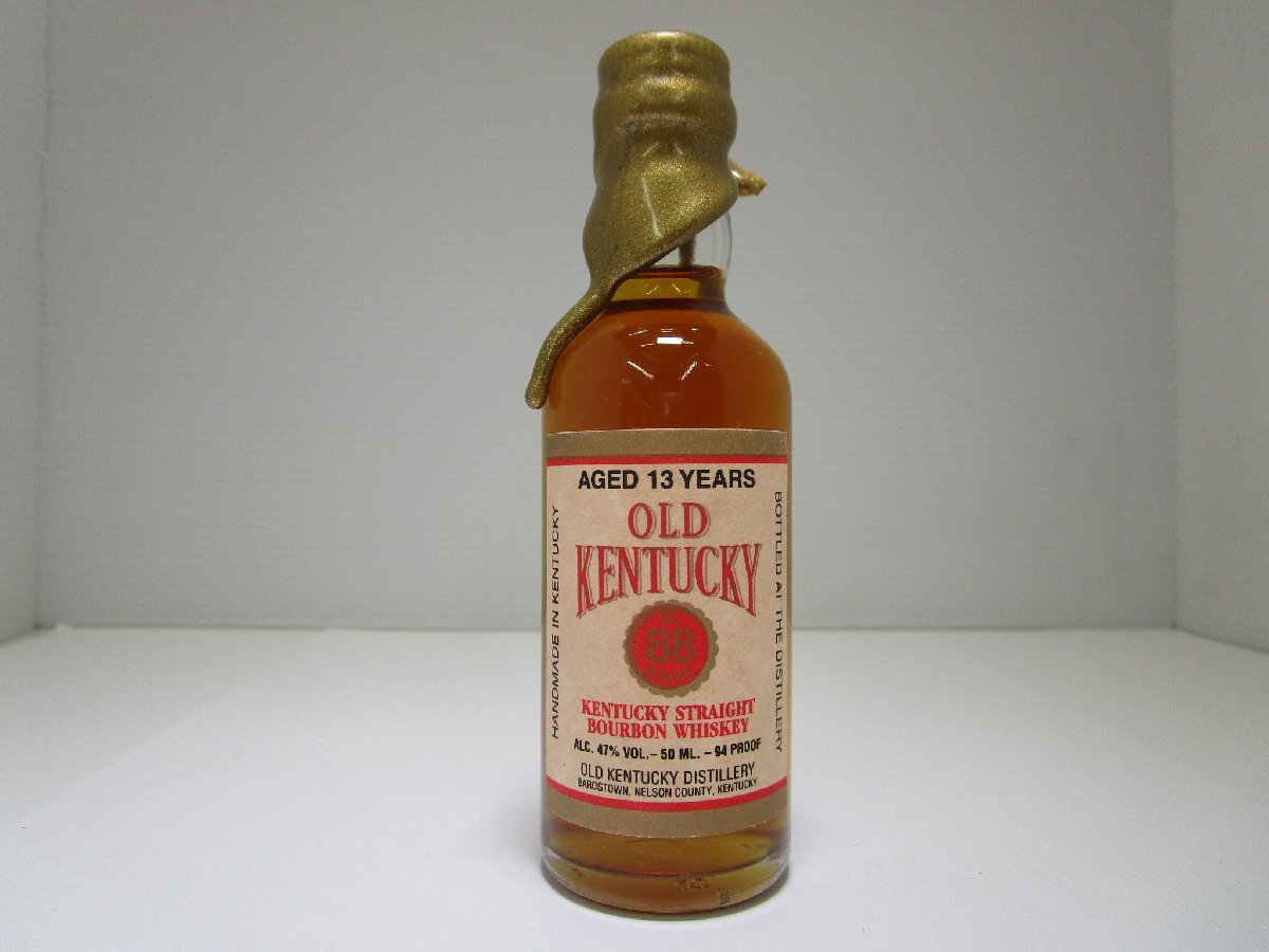 オールド ケンタッキー 13年 ミニボトル 50ml 47% OLD KENTUCKY バーボンウイスキー 未開栓 古酒 /A39805_画像1