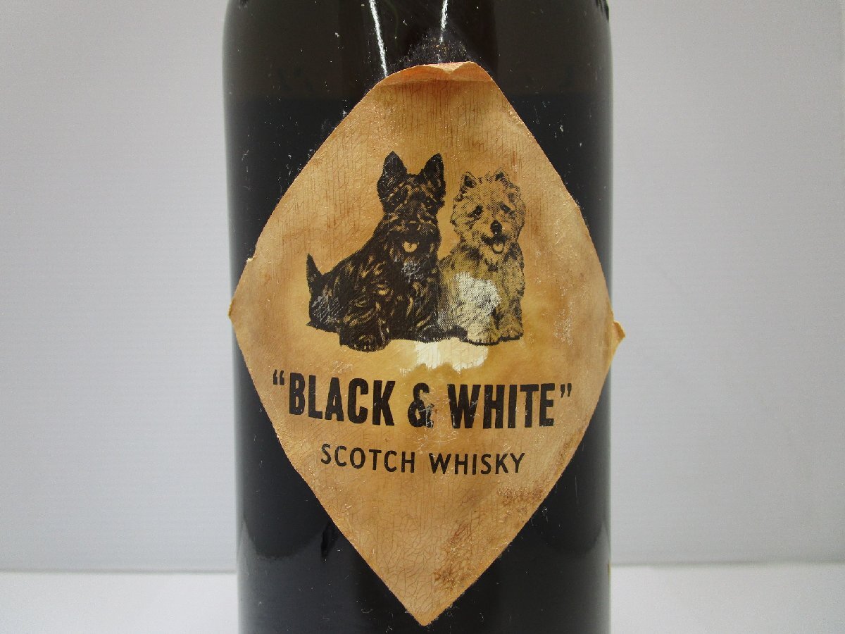 ブラック＆ホワイト ブキャナンズチョイス ティンキャップ 760ml 43% BLACK&WHITE スコッチ 特級 キャップフィルムなし 未開栓 古酒/B37038_画像6