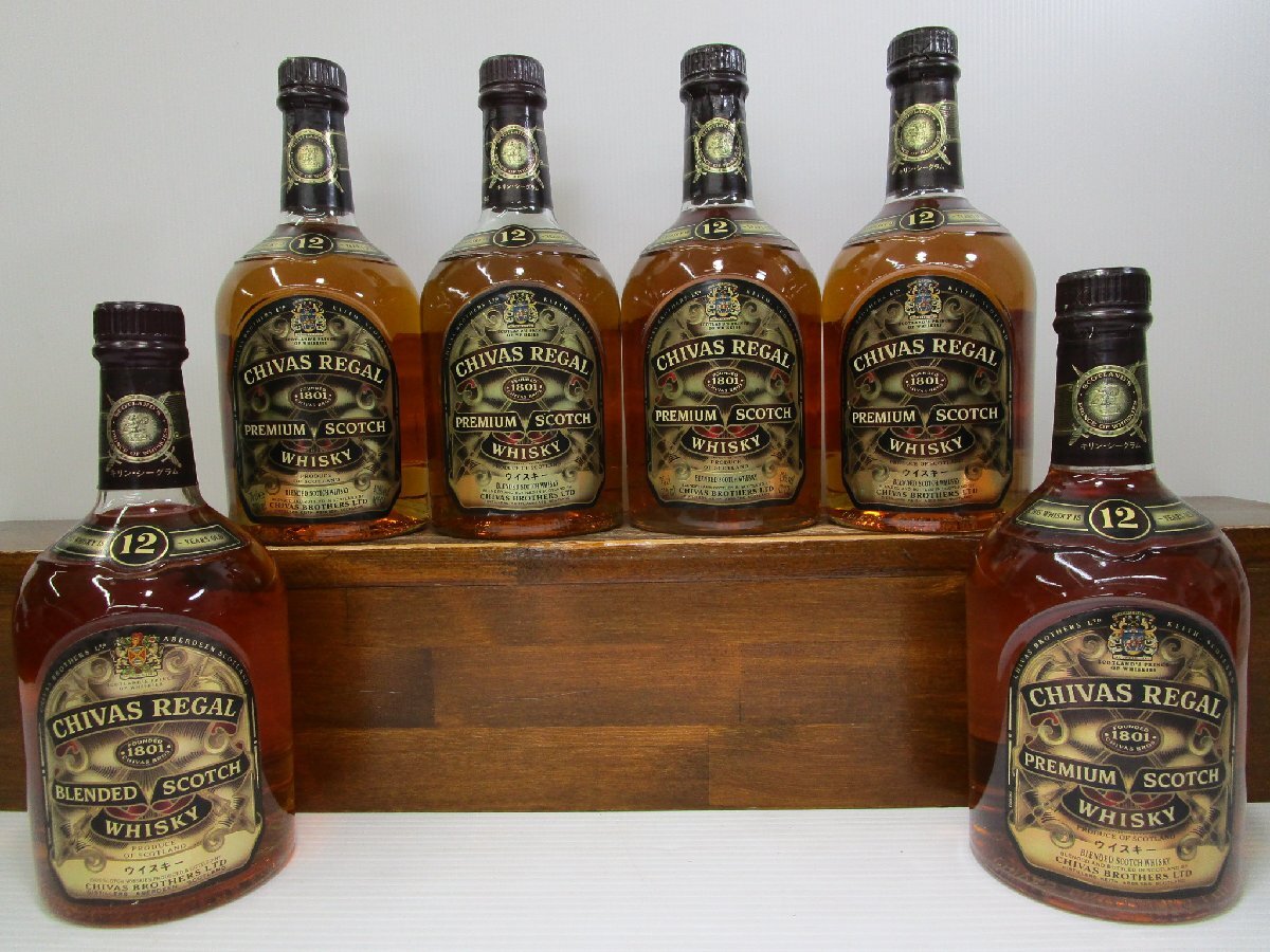 6本セット シーバスリーガル 700,750ml 40,43% CHIVAS REGAL スコッチウイスキー 未開栓 古酒 まとめて 1円スタート/5-14-14_画像1