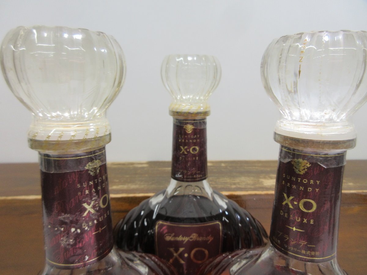 5 pcs set Suntory XO Deluxe SUNTORY DELUXE 700ml domestic production brandy not yet . plug old sake shipping destination Hiroshima prefecture limitation together 1 jpy start /5-14-4