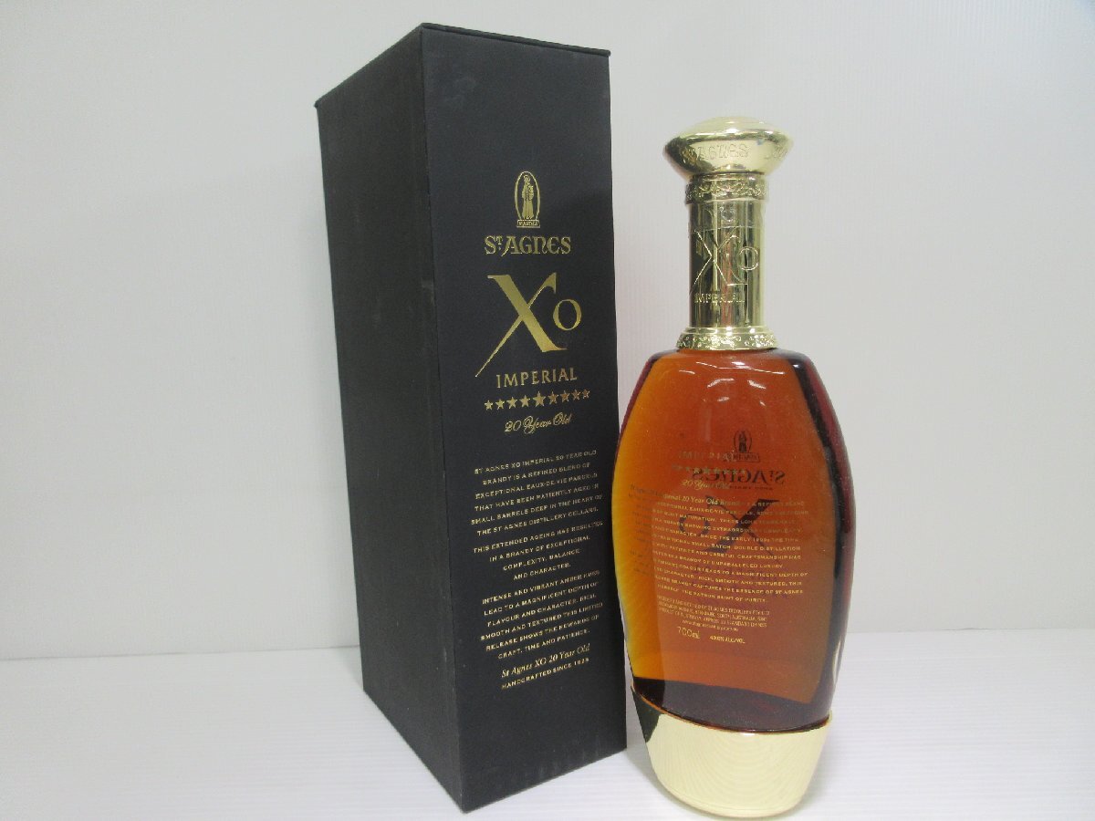 セント アグネス XO インペリアル 20年 St.AGNES IMPERIAL 700ml 40% オーストラリア ブランデー 未開栓 古酒 箱付き/B37257_画像2