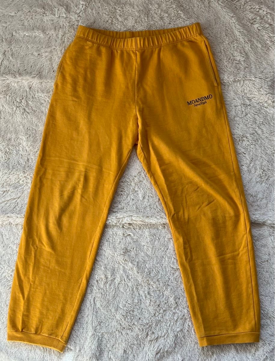 MO'&MO' モーアンドモーMOANDMO SWEAT PANTS モーアンドモースウェットパンツYELLOW 古着