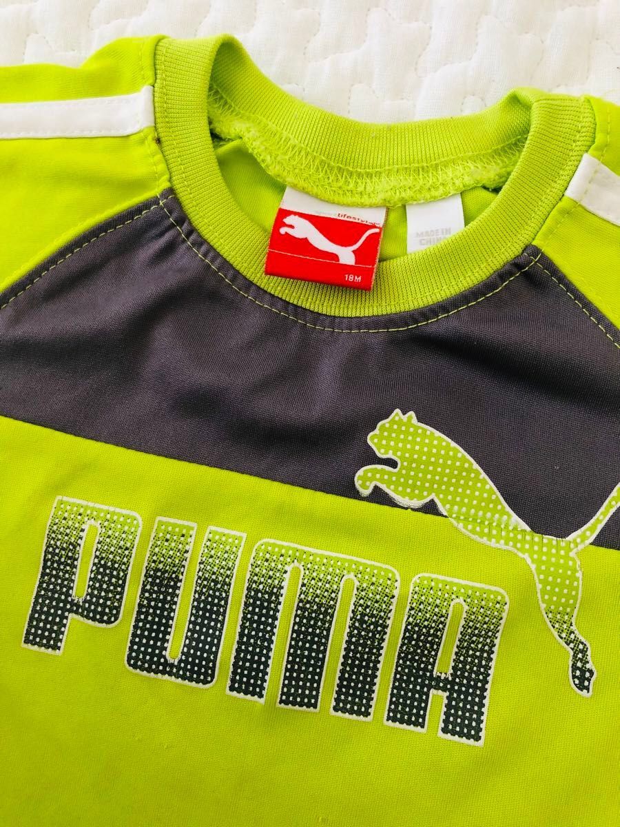 PUMA  プーマ　スポーツTシャツ　18M(80cm）　体操　サッカー  男の子