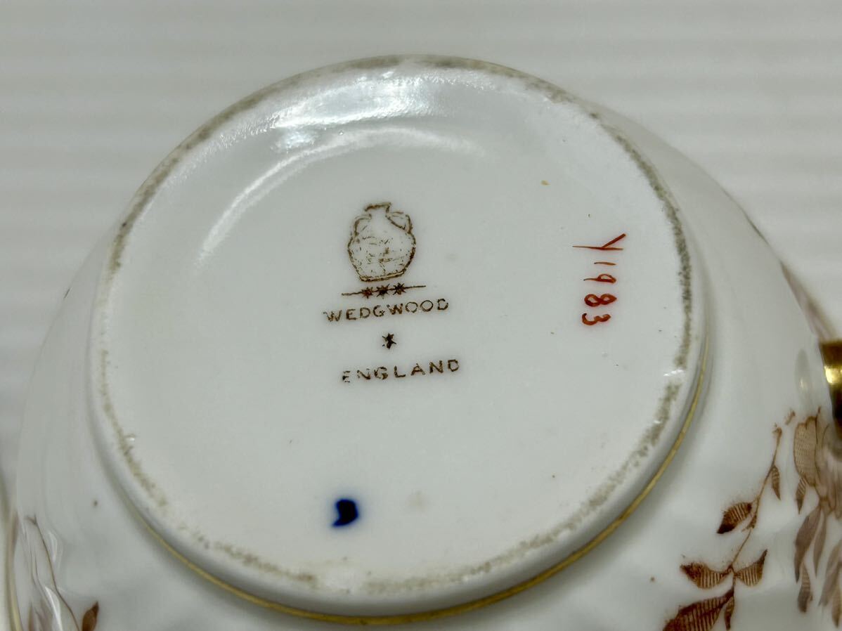 Wedgwood ウェッジウッド カップ＆ソーサー プレート 希少 金彩 ヴィンテージ ビンテージ アンティーク ゴールド_画像7