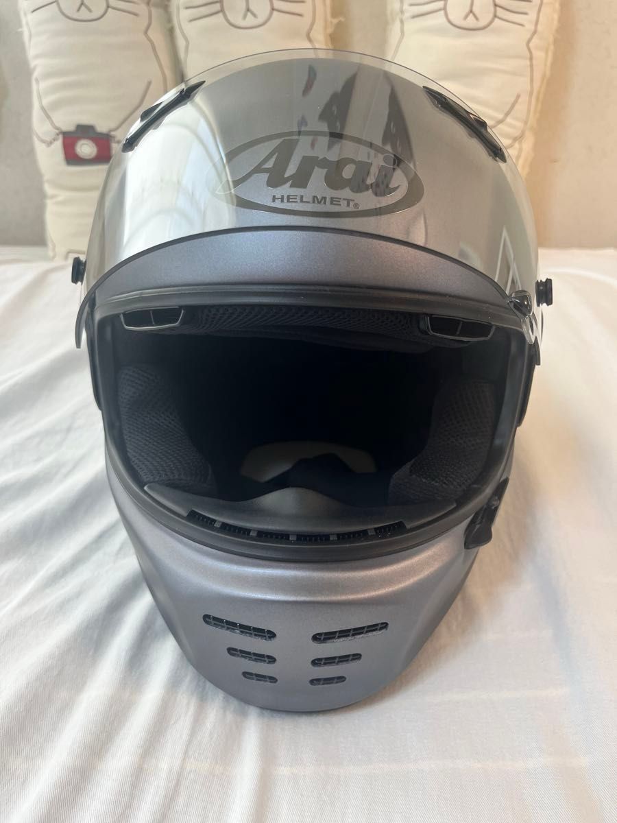 美品】Arai アライ ヘルメット ラパイドネオ プラチナグレー XL 美品】Arai アライ ヘルメット ラパイドネオ プラチナグレー XL