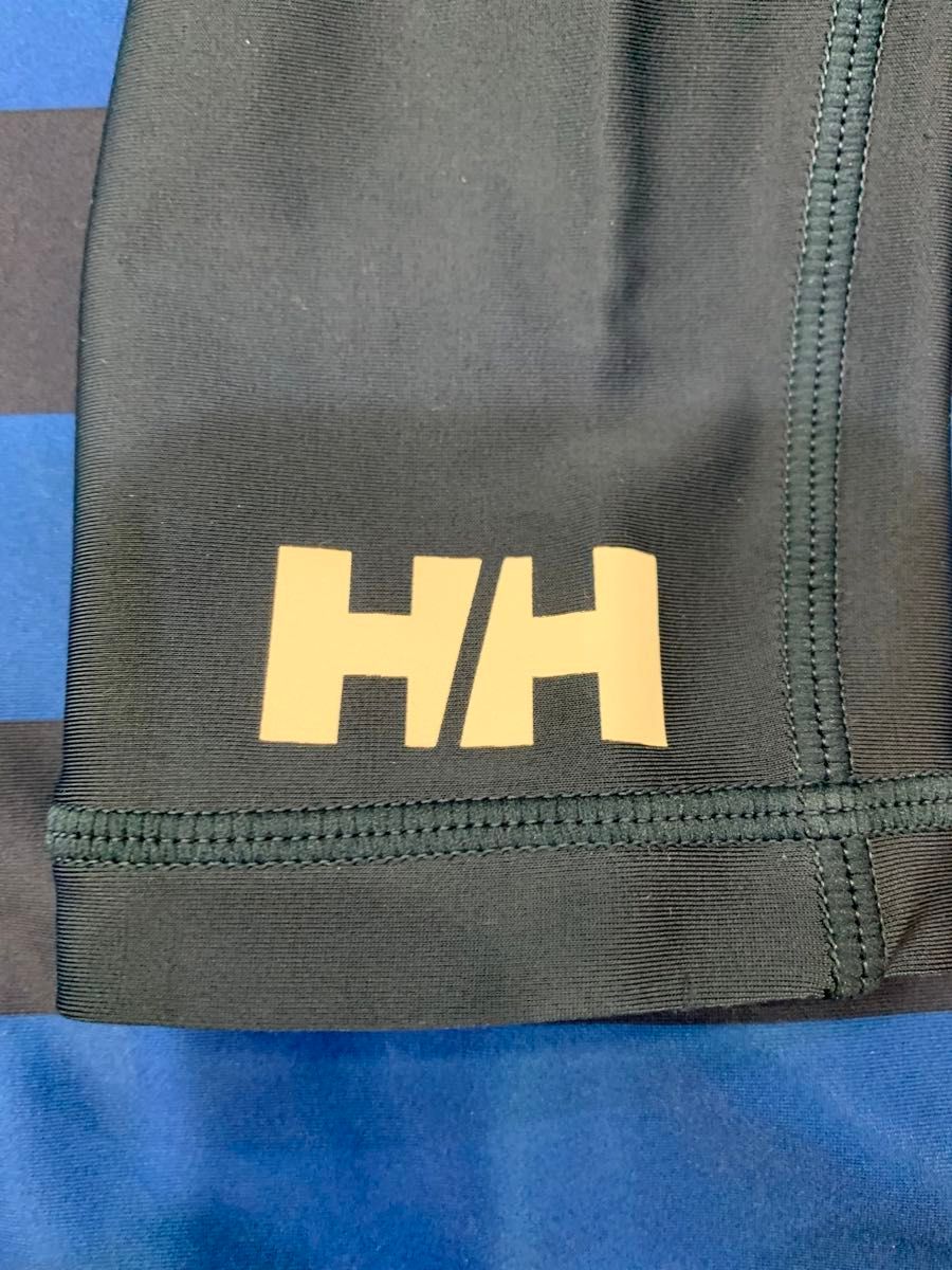 ヘリーハンセン　HELLY HANSEN  130サイズ　ラッシュガード 水着 長袖　ボーダー　キッズ　子供　ボーイズ　イカリ