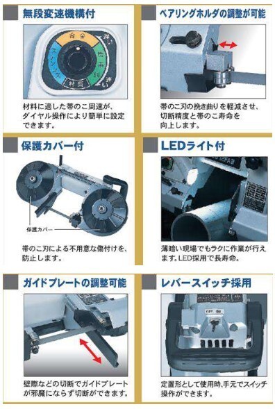 新品■HiKOKI ハイコーキ ロータリーバンドソー CB12VA2 切断工具 角度切断 携帯型 ポータブルタイプ_画像2