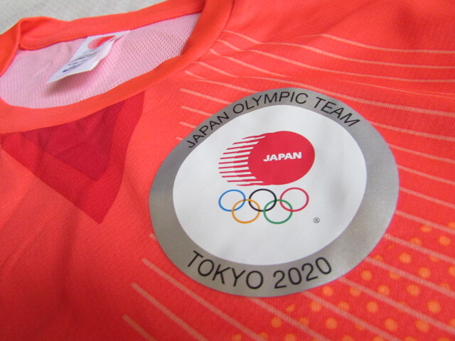 きれい シワ目立つ アシックス JAPAN 日本代表 半袖 Tシャツ JOC公式 ジャパン 東京 2020 五輪 メンズ サイズXL 2033A526 3000円_画像3