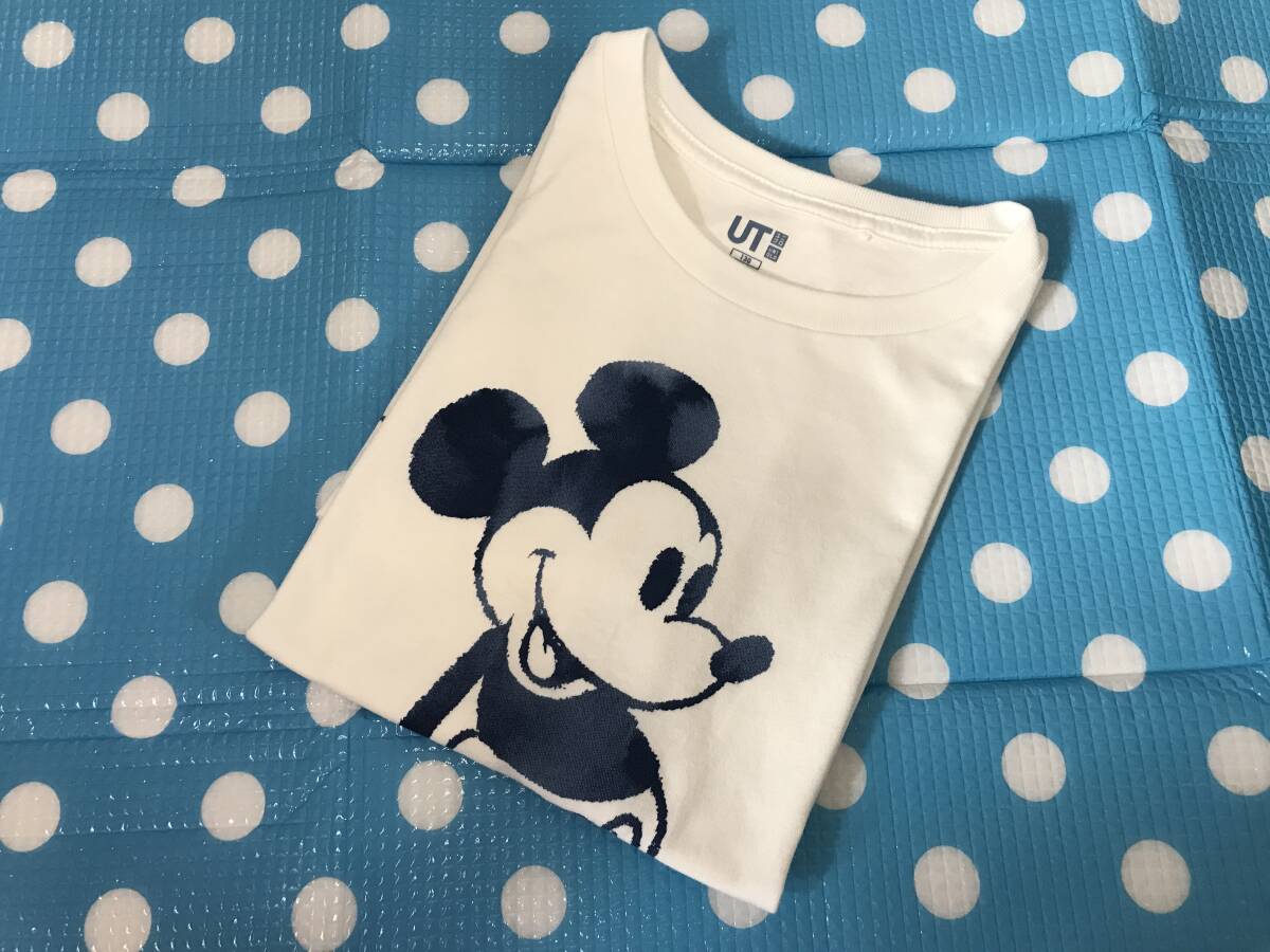 USED☆ユニクロ Disney ミッキーマウスTシャツ 130☆UNIQLO、ディズニー