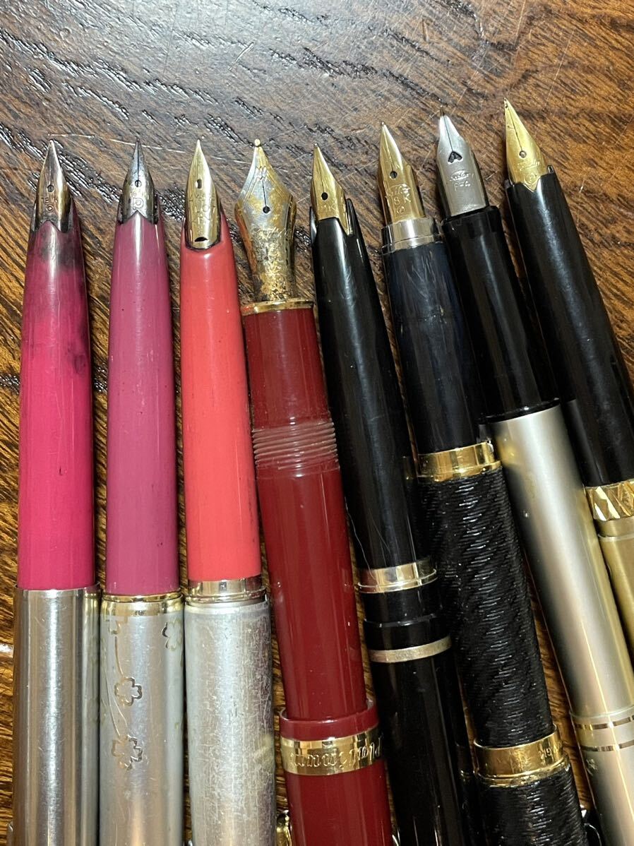 １円スタート ジャンク 万年筆 まとめPILOT PLATINUM SAILOR PARKER PELIKAN等 送料無料　14k 18k 21k_画像8