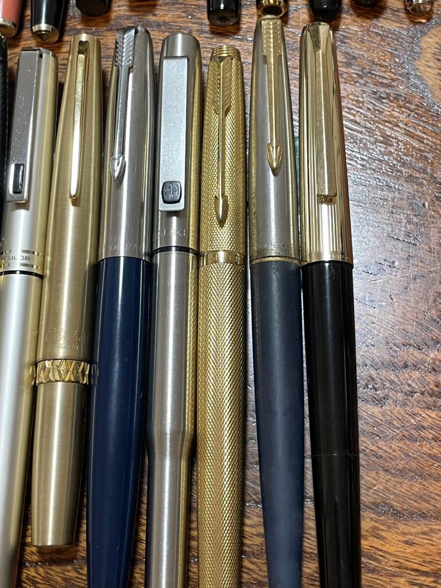 １円スタート ジャンク 万年筆 まとめPILOT PLATINUM SAILOR PARKER PELIKAN等 送料無料　14k 18k 21k_画像5