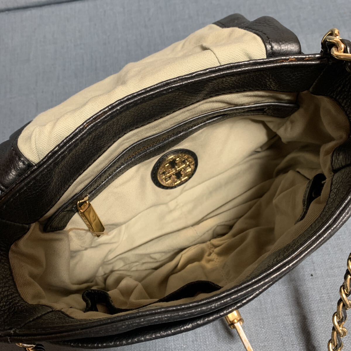 TORY BURCH トリーバーチ　レザー ショルダーバッグ_画像9