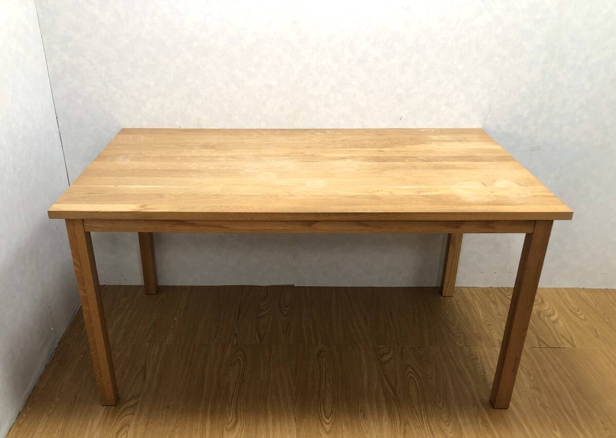 *123 Muji Ryohin dining table natural wood table *1* oak material 