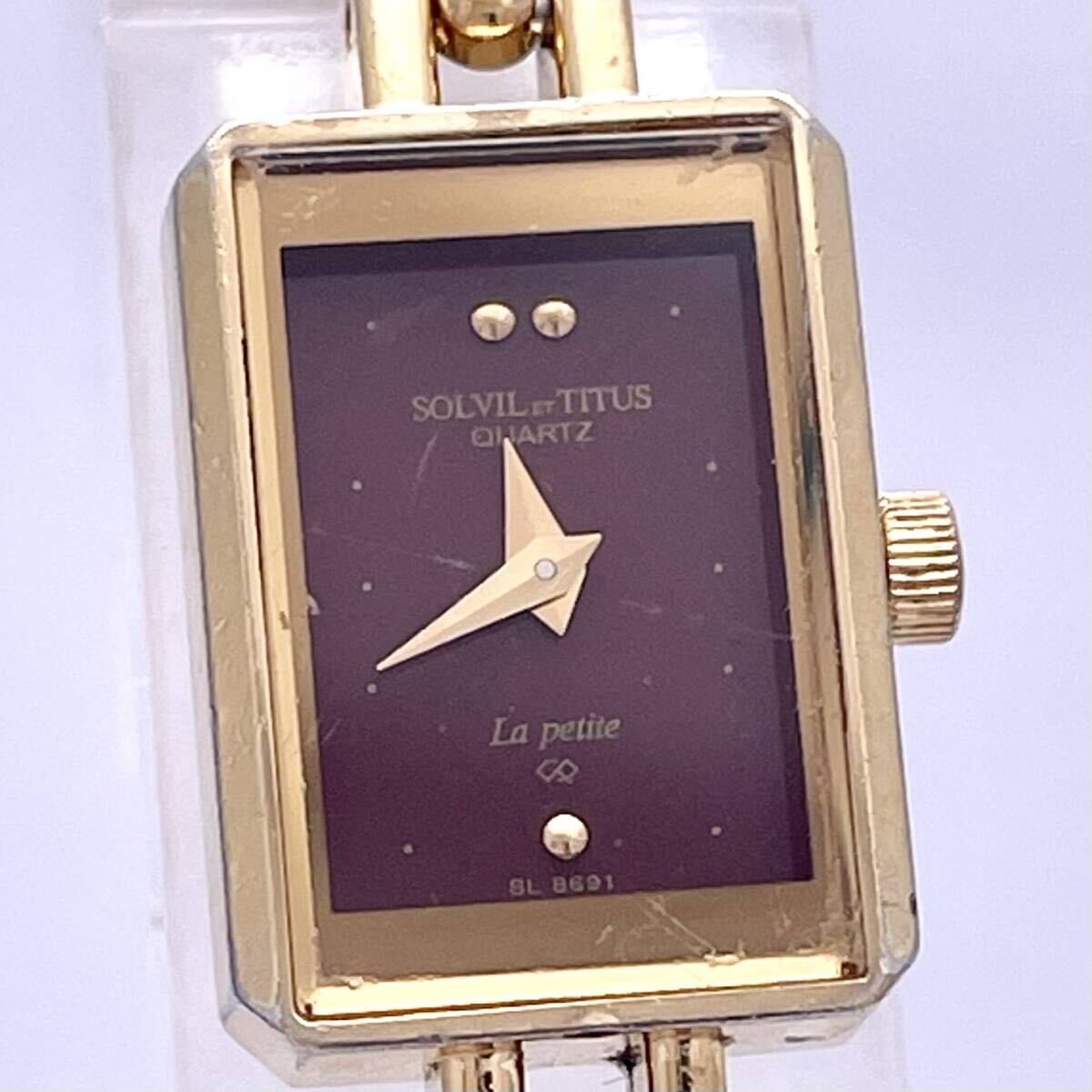 SOLVIL ET TITUS ソルビエタイタス la petitte SL 8691 腕時計 ウォッチ クォーツ quartz 金 ゴールド P389_画像4