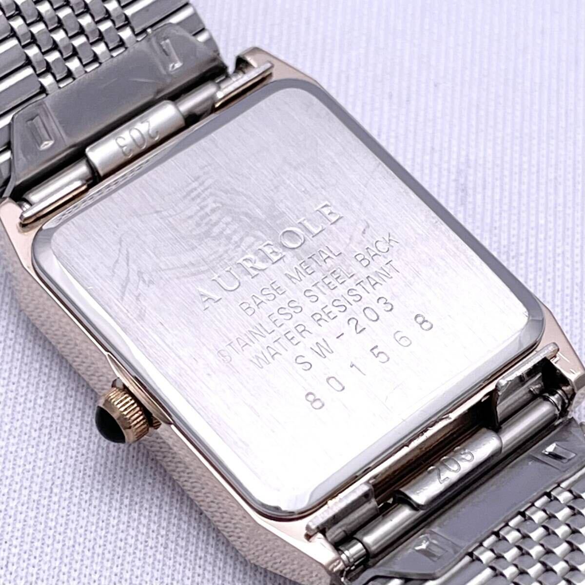 AUREOLE オレオール SW-203 腕時計 ウォッチ クォーツ quartz 金 ゴールド P433_画像8