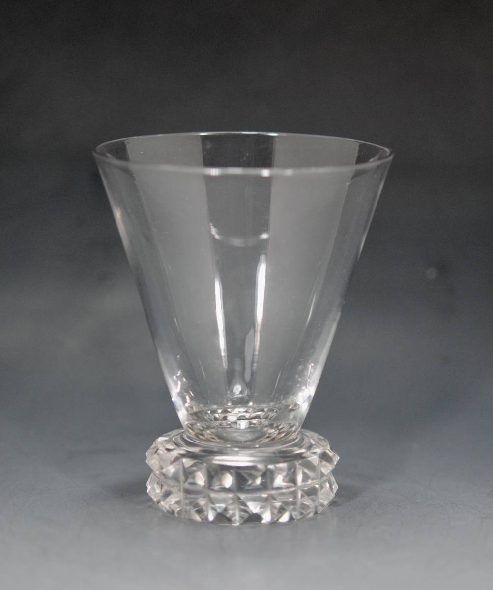 サンルイ DIAMANT ダイアモンド アールデコ様式の大きめのグラス１点の画像1