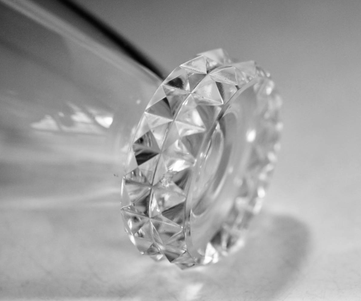 サンルイ DIAMANT ダイアモンド アールデコ様式の大きめのグラス１点の画像6