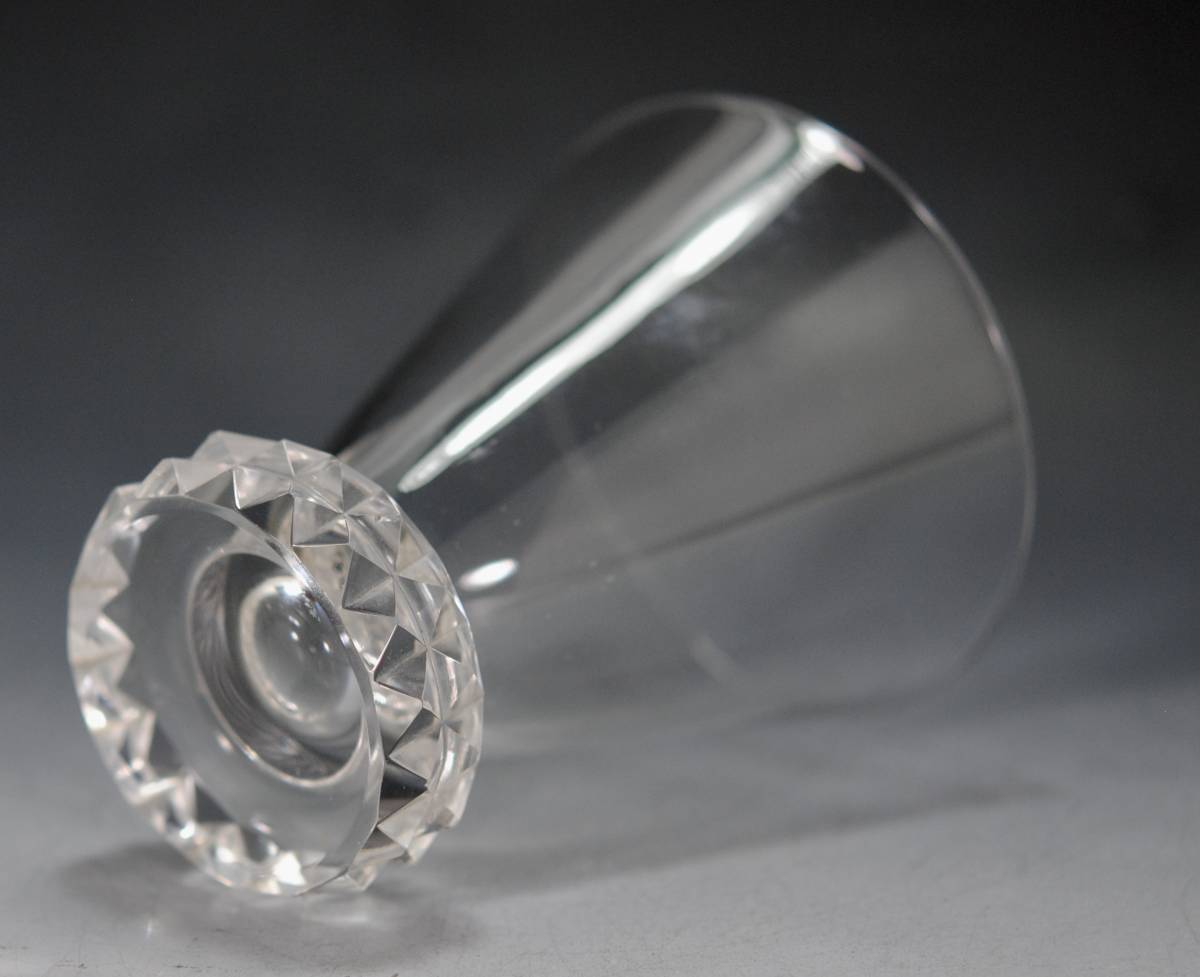 サンルイ DIAMANT ダイアモンド アールデコ様式の大きめのグラス１点の画像4