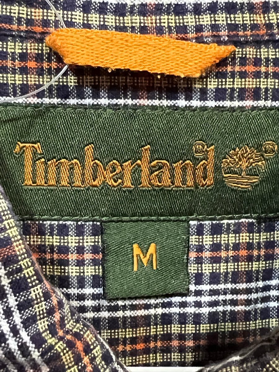 ティンバーランド 00'S 正規 チェック 半袖シャツ 大きめM XLほど Timberland 40461_画像4