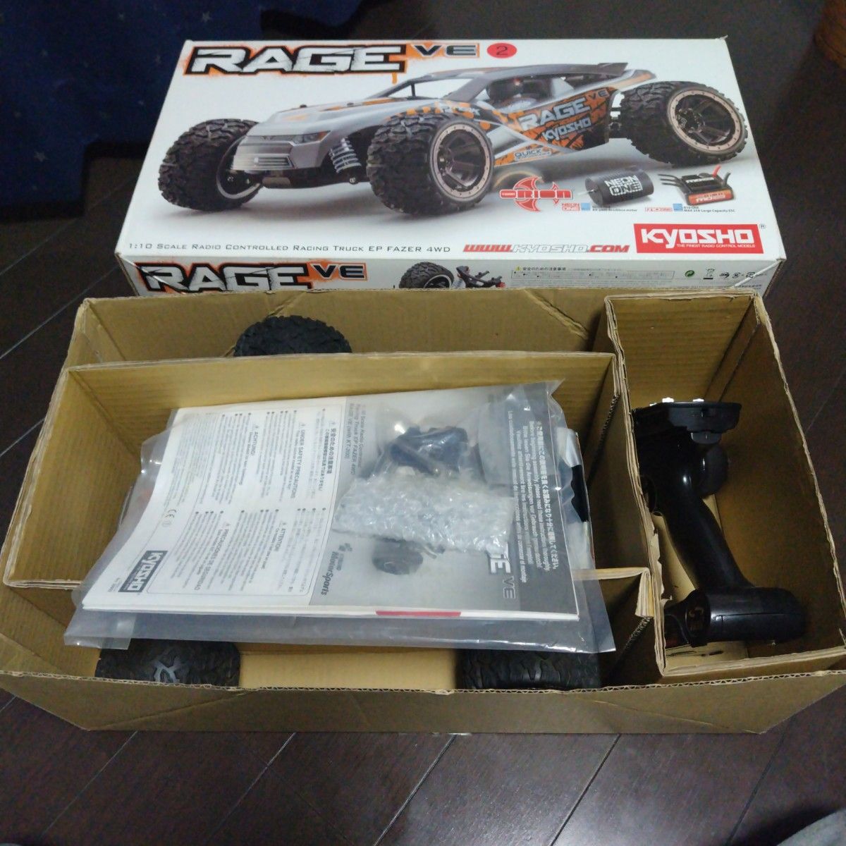 京商 RAGE VE レイジ1/10 EP 4WD フェーザー レディセット 京商 RAGE VE レイジ1/10 EP 4WD フェーザー レディセット