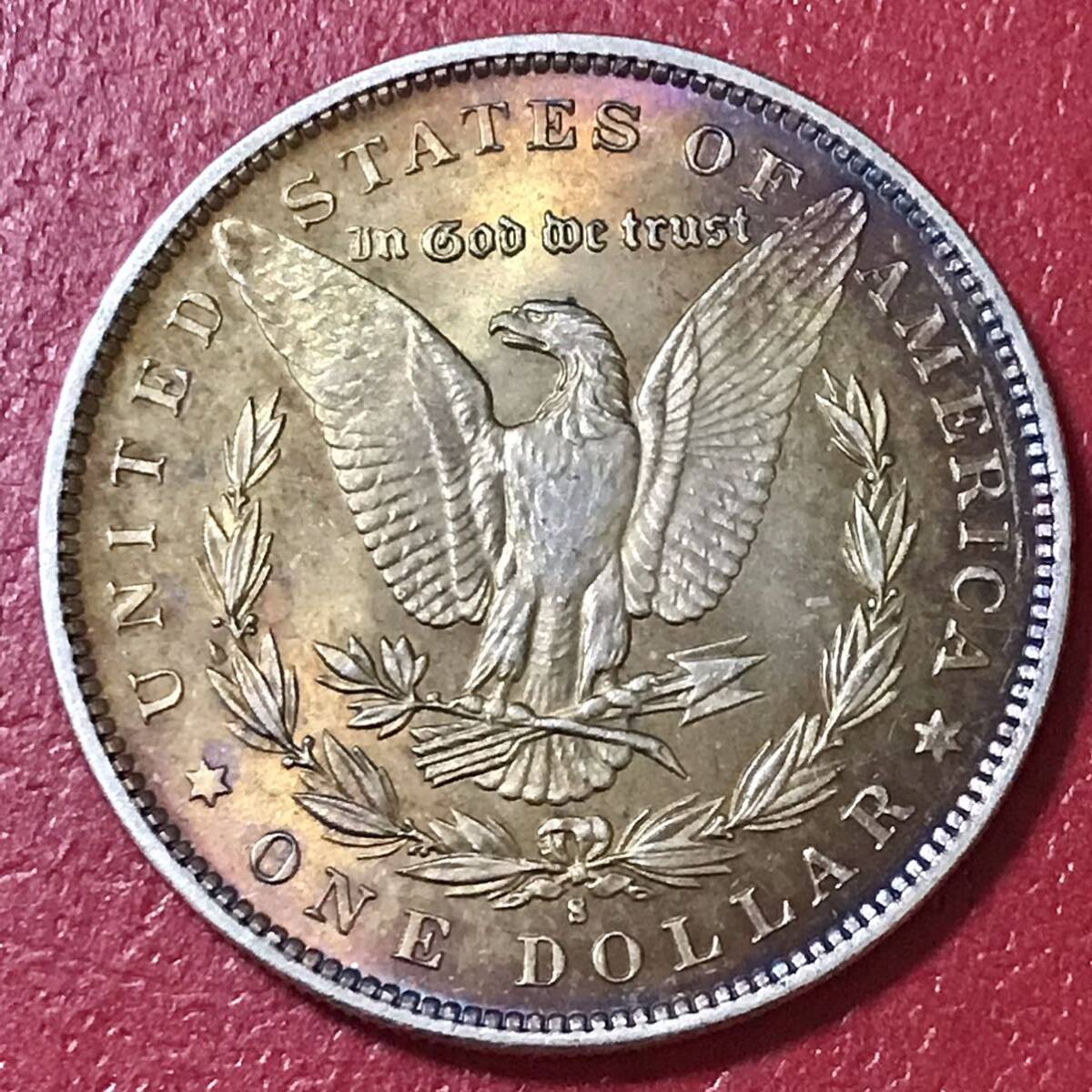 銀貨 1891年 1ドル モルガンダラー銀貨 自由の女神 アメリカ 硬貨硬貨 古銭 貿易銀 コイン 竜 の画像2