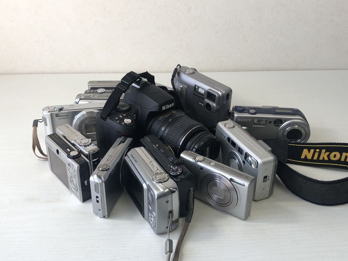 デジタルカメラ 15点まとめて Nikon Canon CASIO FUJIFILM SONY Panasonic 中古現状品の画像9