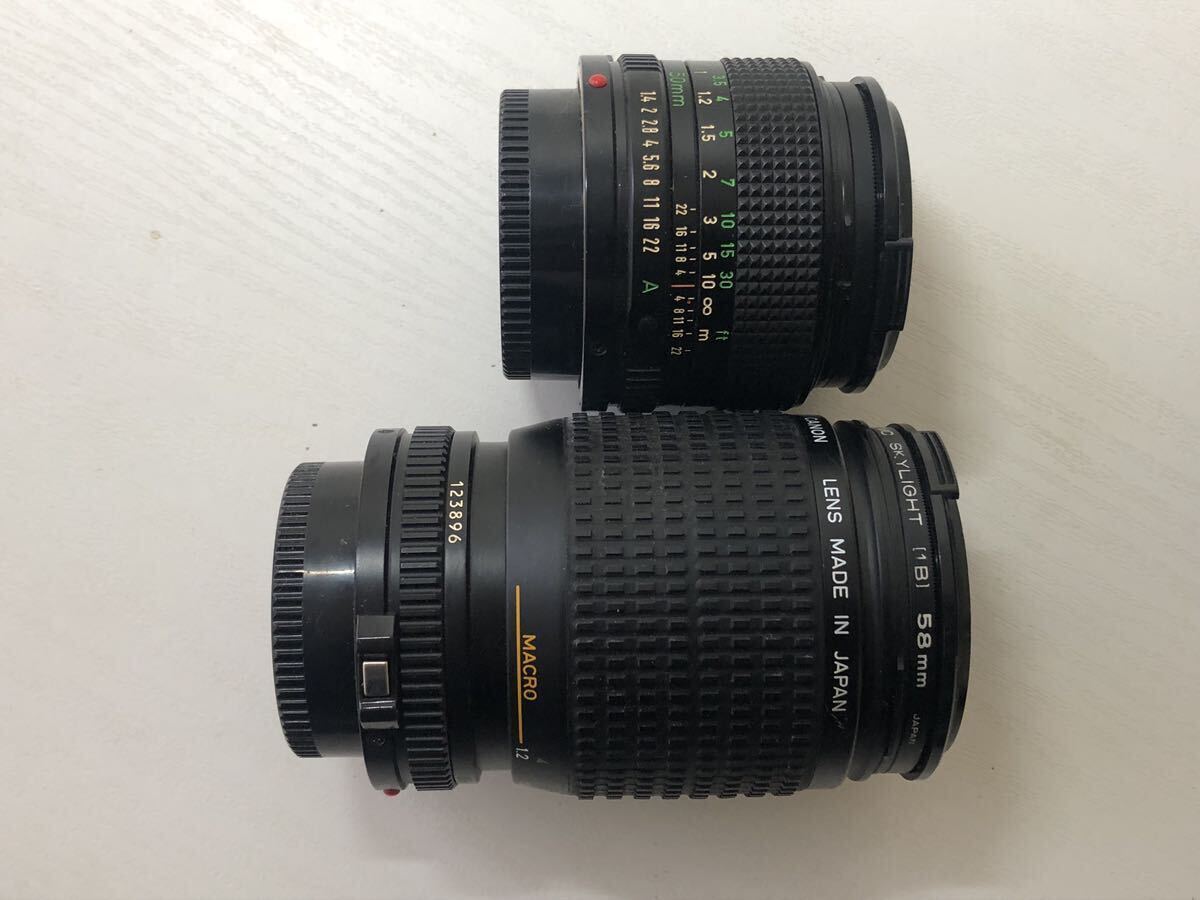 Canon A-1 ZOOM LENS FD 35-105mm 1:3.5-4.5 FD 50mm 1:1.4 フィルムカメラ　レンズ　3点まとめ　_画像8