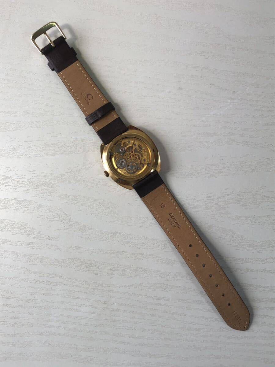 WALTHAM MONACO 腕時計 メンズ スケルトン 自動巻き 稼働品 ウォルサム モナコ 裏スケ 皮ベルトの画像6