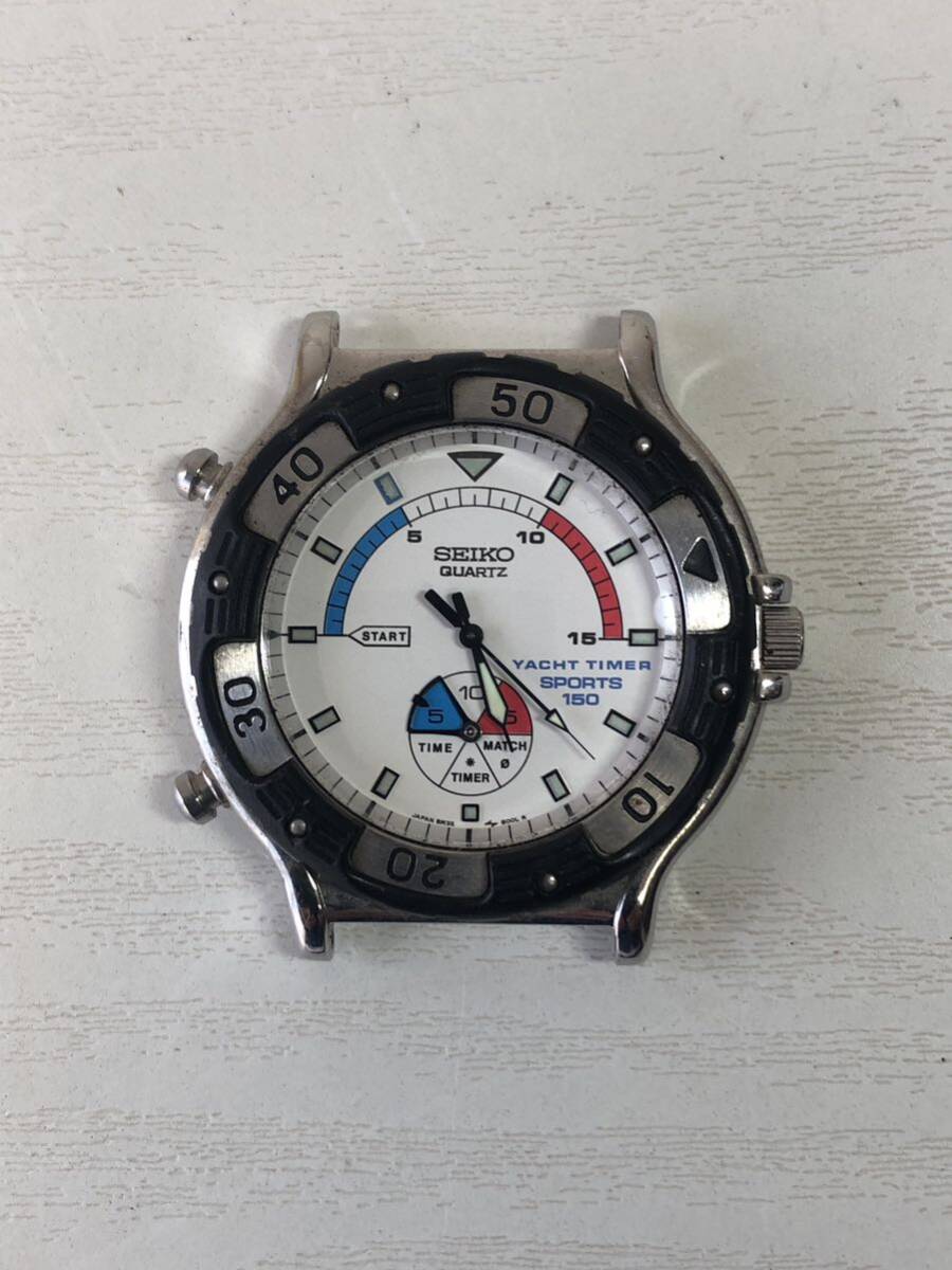 SEIKO YACHT TIMER QUARTZ 150 8M35-800A 腕時計 メンズ クォーツ ヨットタイマーの画像1
