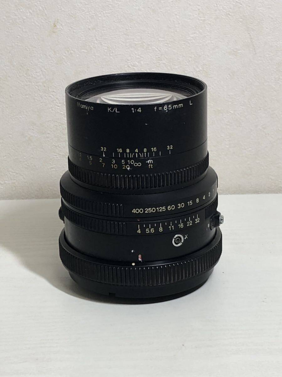 MAMIYA K/L 1:4 f=65mmレンズ 中判カメラ用レンズ　ジャンク品_画像1