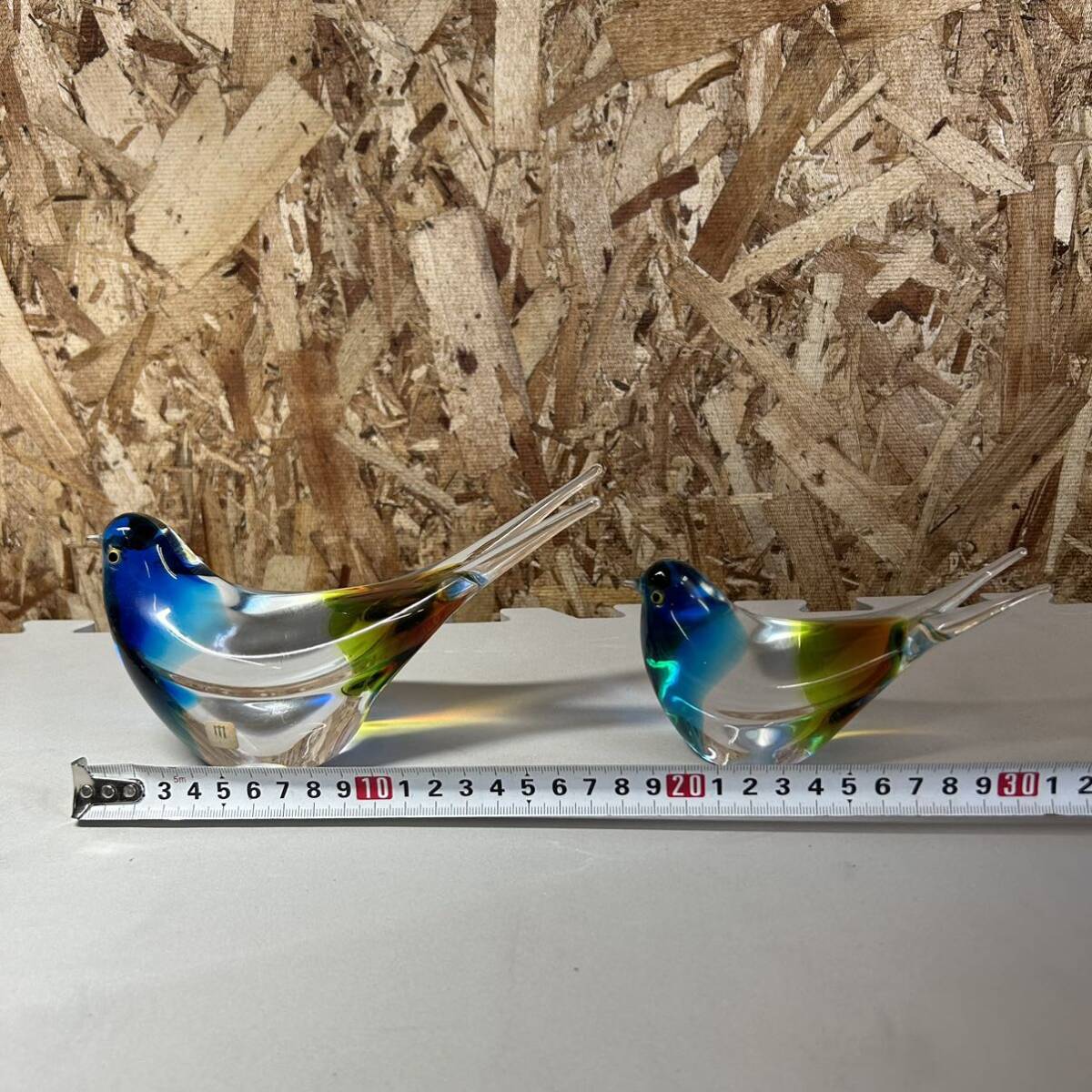 マルティグラス 置物 鳥 小鳥 ガラス工芸 インテリア ガラス オブジェ アンティーク 洋風 おしゃれ 工芸品_画像5
