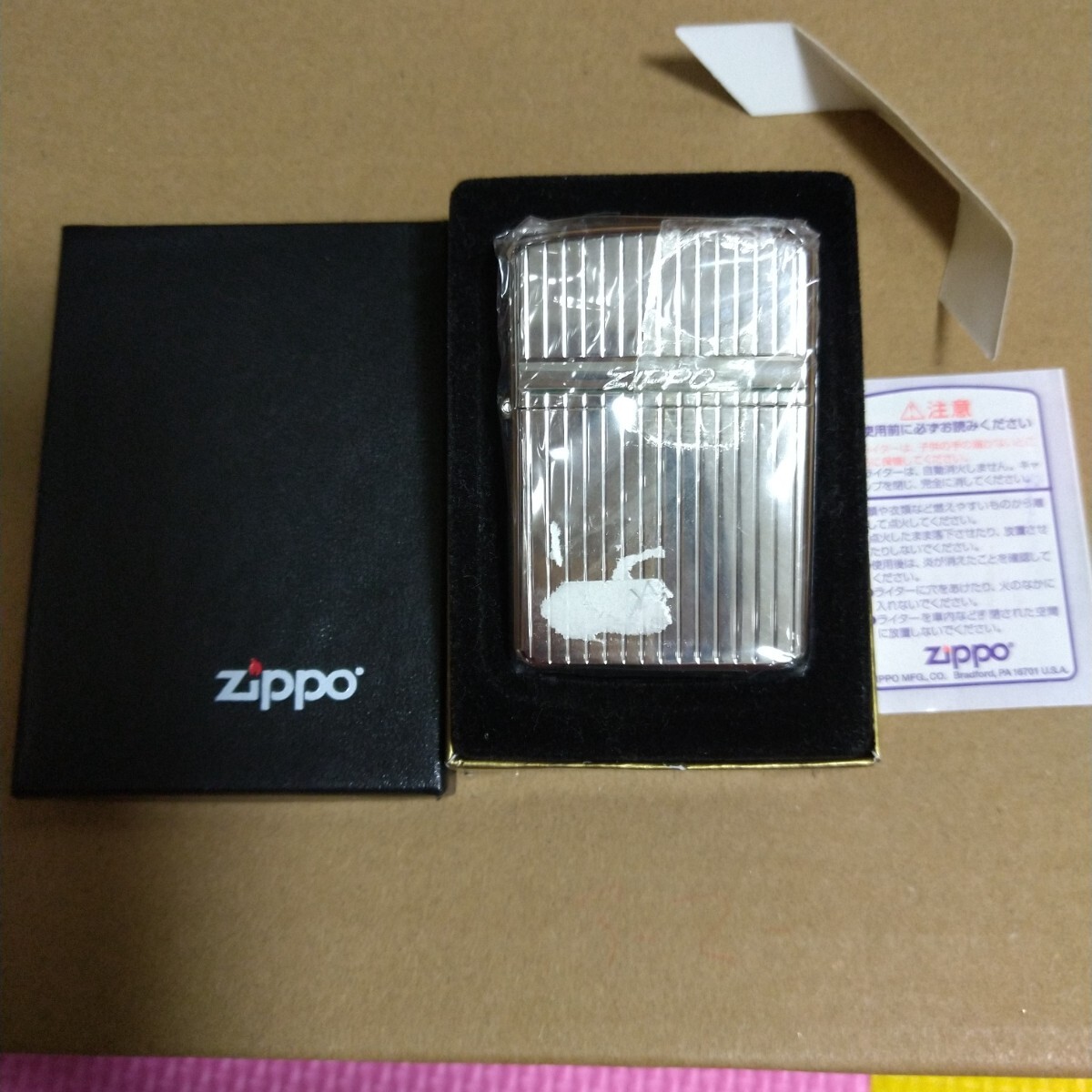 未使用ZIPPO　アーマーケース　エンジンタンストライプ アーマー オイルライター 喫煙具 ジッポー Armor_画像2
