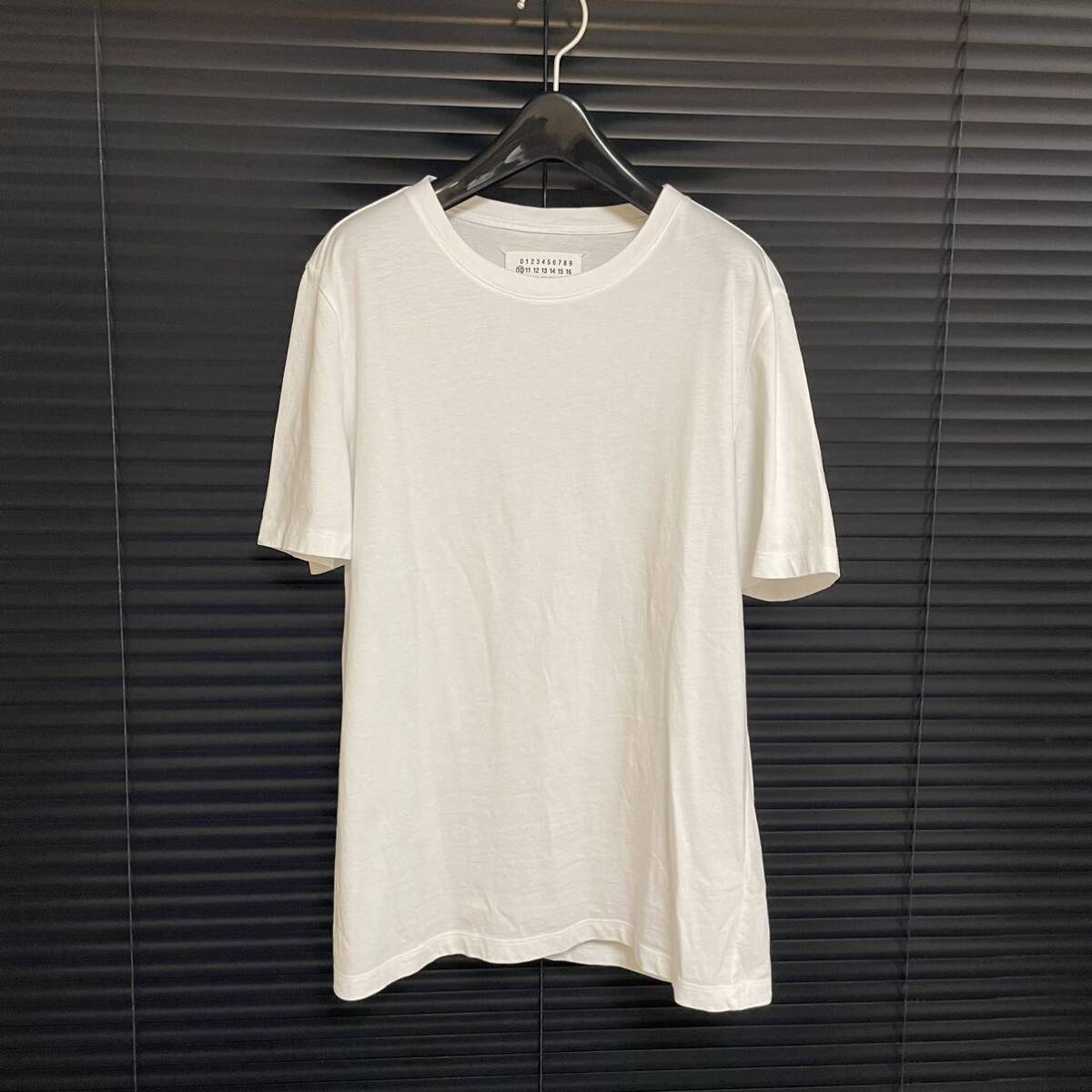 メゾンマルジェラ　Maison margiela カットソー　44 S　八の字　 Tシャツ 半袖 ホワイト クルーネック_画像1