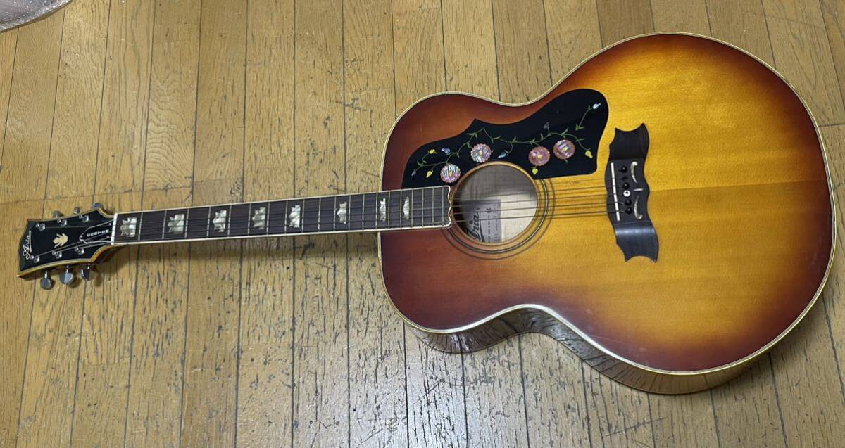 aria WJ-35 アコースティックギター 日本製 現状　ジャンク J-200 j-185 japan ジャンボ_画像1