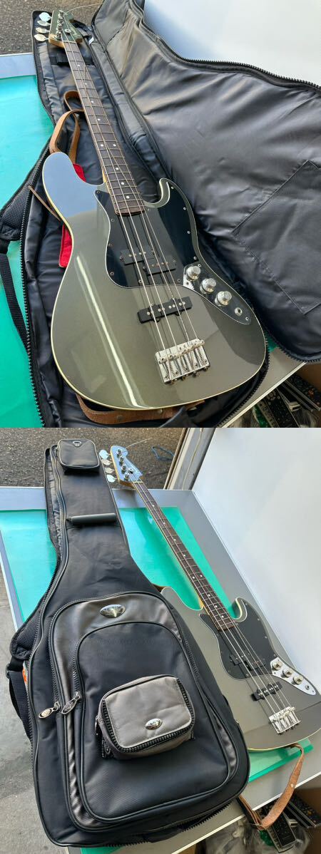 Fender japan ジャズベース Aerodyne Jazz bass 1993-1994 ？フェンダージャパン楽器 Crafed in Japan S030507 ソフトケース付【ジャンク】の画像9