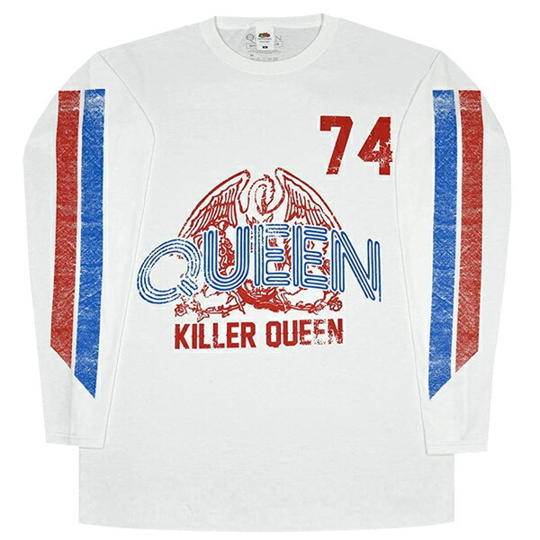 QUEEN クイーン Killer Queen 74 Stripes ロングスリーブ Tシャツ Lサイズ オフィシャル_画像1