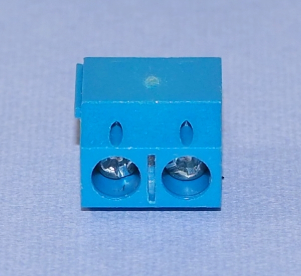 [10 piece collection ] screw stop type terminal block 2P blue blue length small size 2 pin basis board installation for terminal pcs connector connection possibility s Roo hole DIP compact 