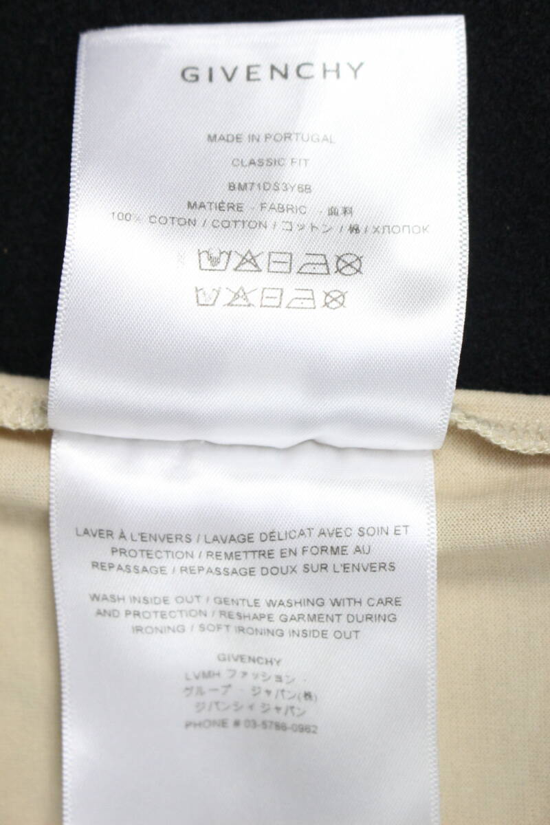 52 ジバンシイ ビッグロゴ オーバーサイズ Tシャツ カットソー ベージュ 半袖 L メンズ トップス I59の画像8