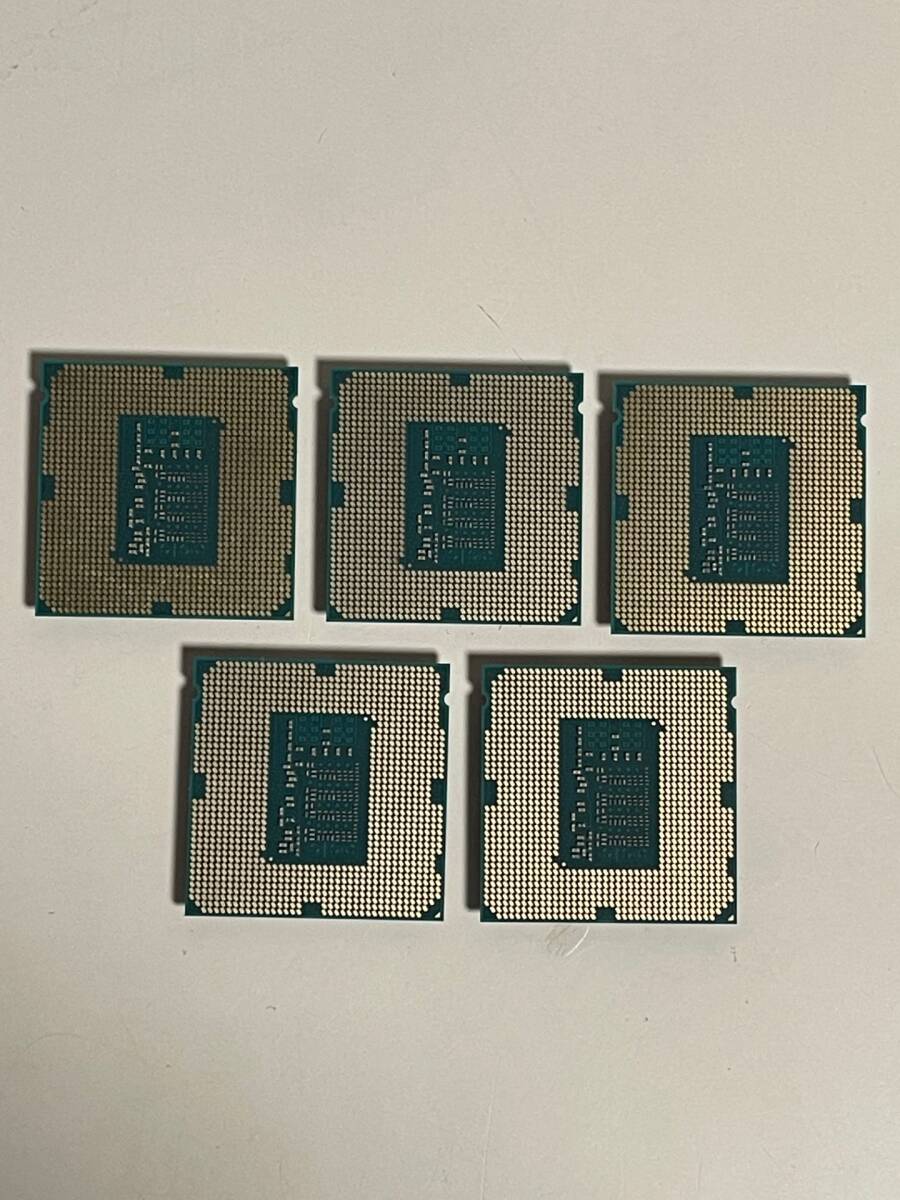 送料無料 Intel Core-i5 4590 CPU 5枚セット ベース周波数3.3GHz/ターボ最大3.7Ghz / 動作確認済みPCより抜き取り品