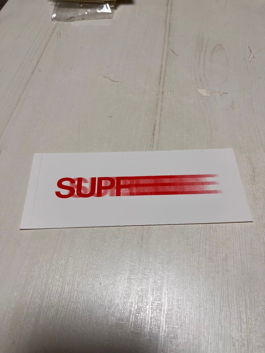 supreme ステッカー 白 ステッカー