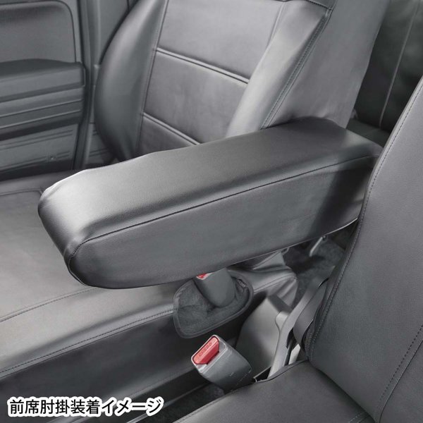 ホンダ 軽自動車 N-VAN エヌバン NVAN AT車 専用 H30.7-R6.3 型式 JJ1 JJ2 フェイク レザー カー シートカバー 車1台分 セット 黒 送料無料_画像5