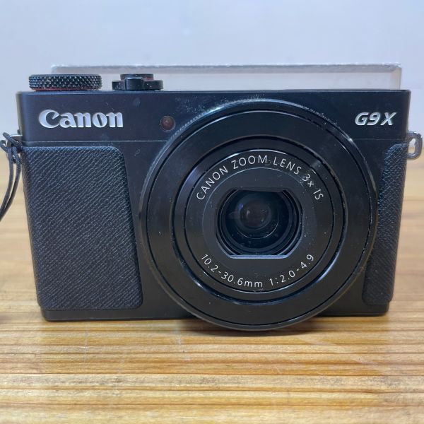 E4035【コンパクト】【動作品】 Canon／キャノン Power Shot G9 X MarkⅡ コンパクト デジタルカメラ 黒 充電器／SDカード無し_画像2